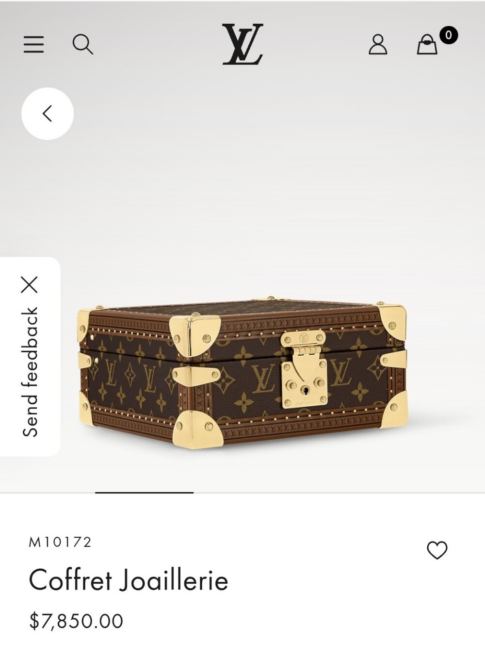 Louis Vuitton Monogram Tan , Brown and Gold Jewelry Case. INDISTIGUISHABLE 👍